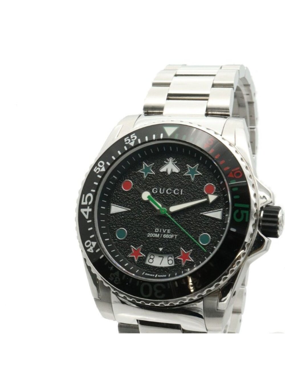 Gucci Watch Dive Quartz SS Black
